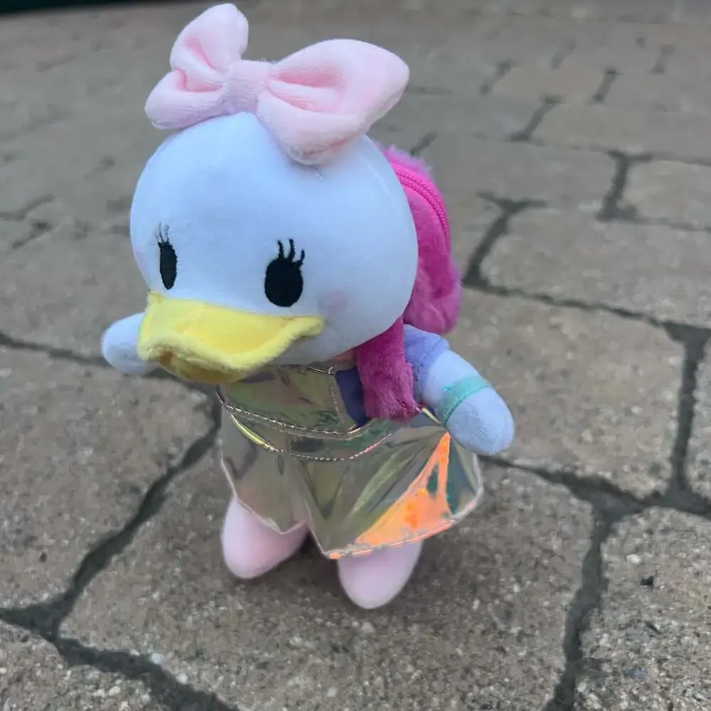 Disney nuiMOs Daisy Duck Plush Doll with Holographic Dress and Pink Backpack